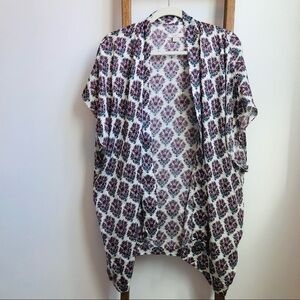 LOFT floral kimono bohemian coverup